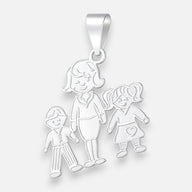Colgante Familia Hijo Mamá Hija