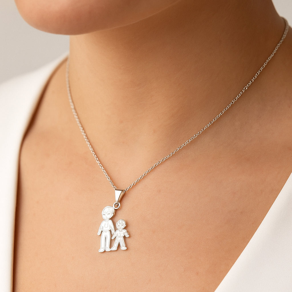 Colgante Familia Papá Hijo