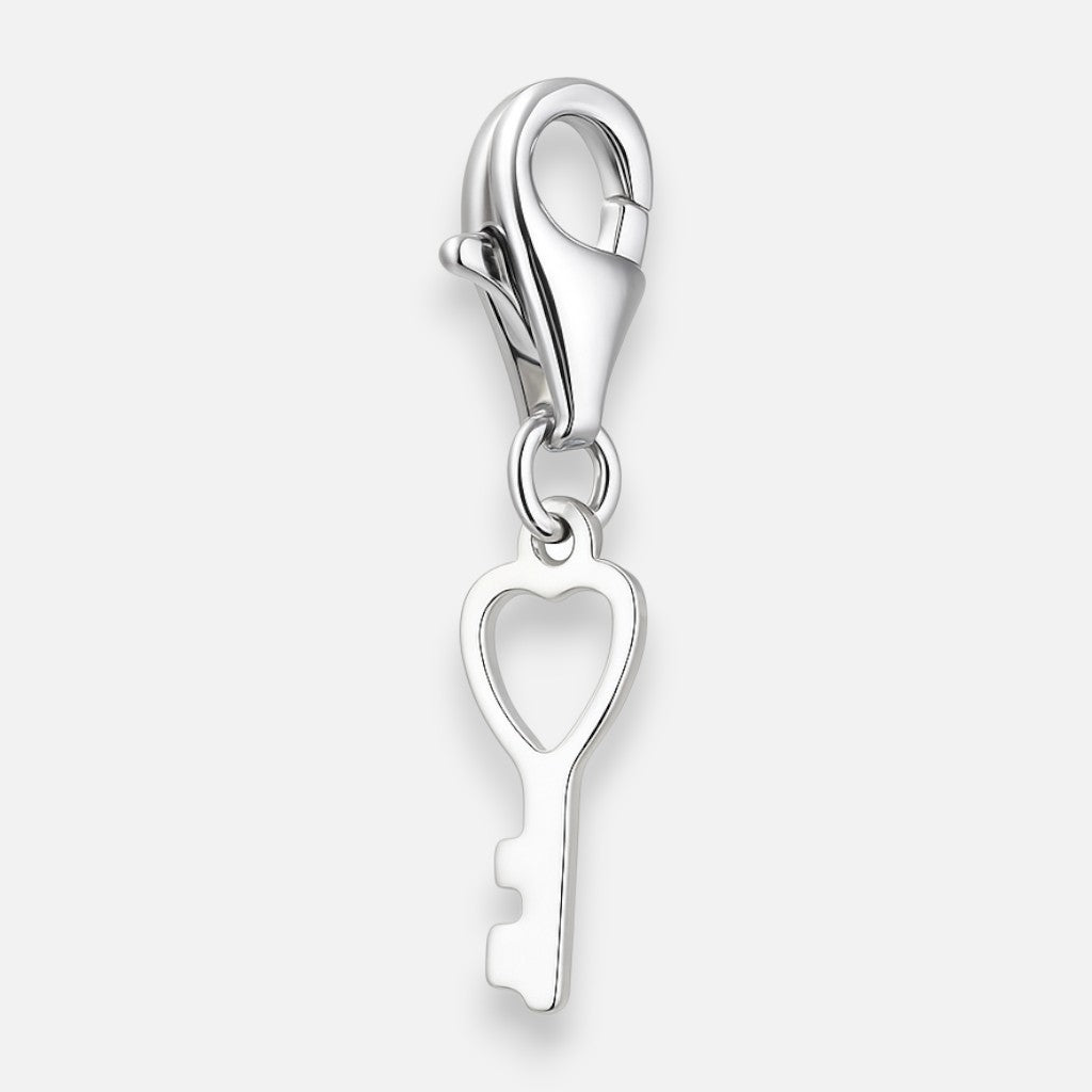 Colgante con Broche Llave Corazón
