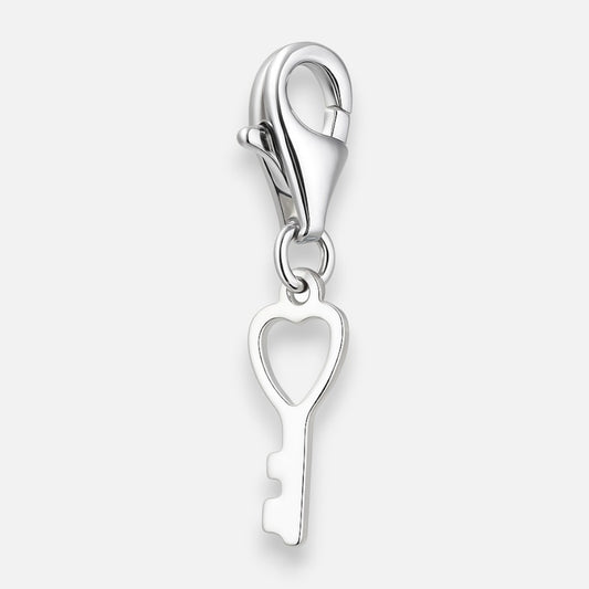 Colgante con Broche Llave Corazón