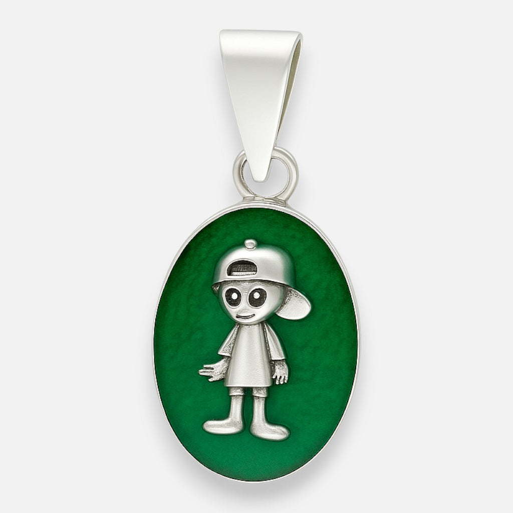 Colgante Niño Piedra Picada