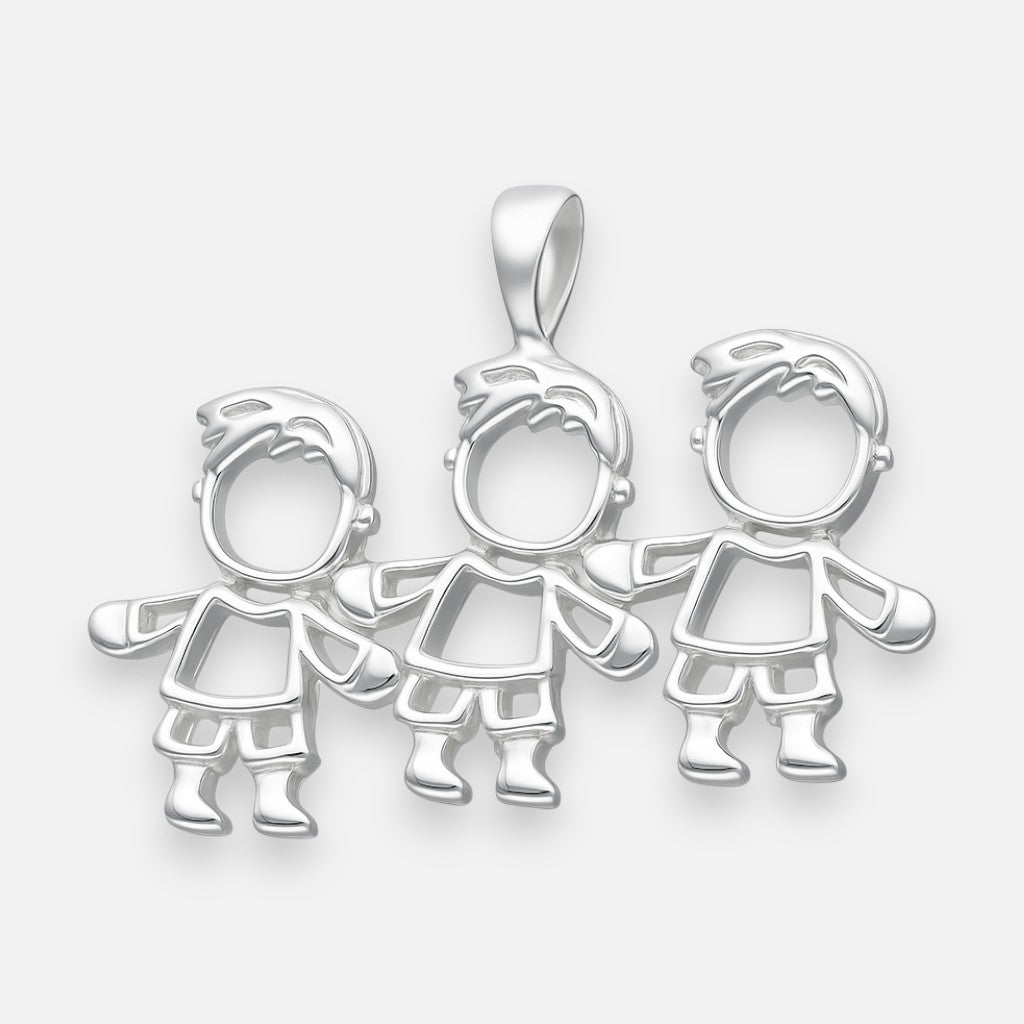 Colgante Silueta Niño Niño Niño