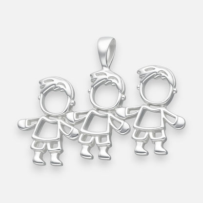 Colgante Silueta Niño Niño Niño