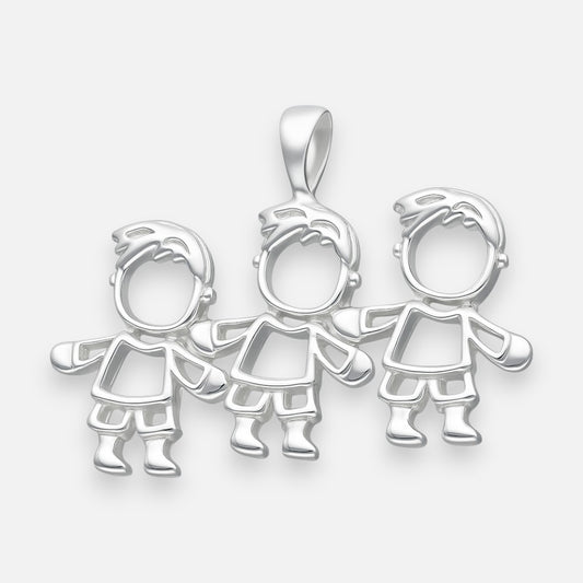Colgante Silueta Niño Niño Niño