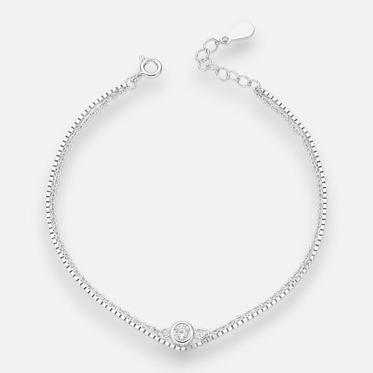 Pulsera Doble Tradicional Veneciana Circón