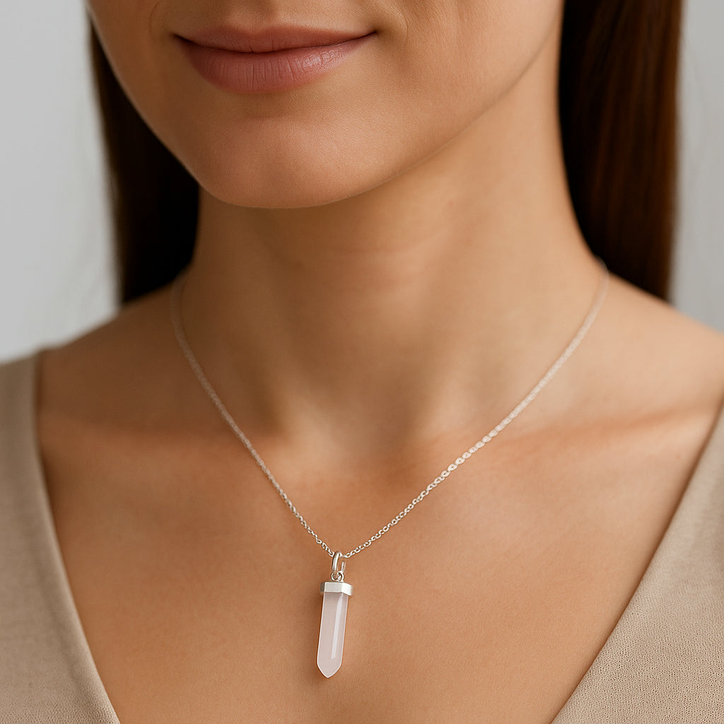 Colgante Cuarzo Rosado