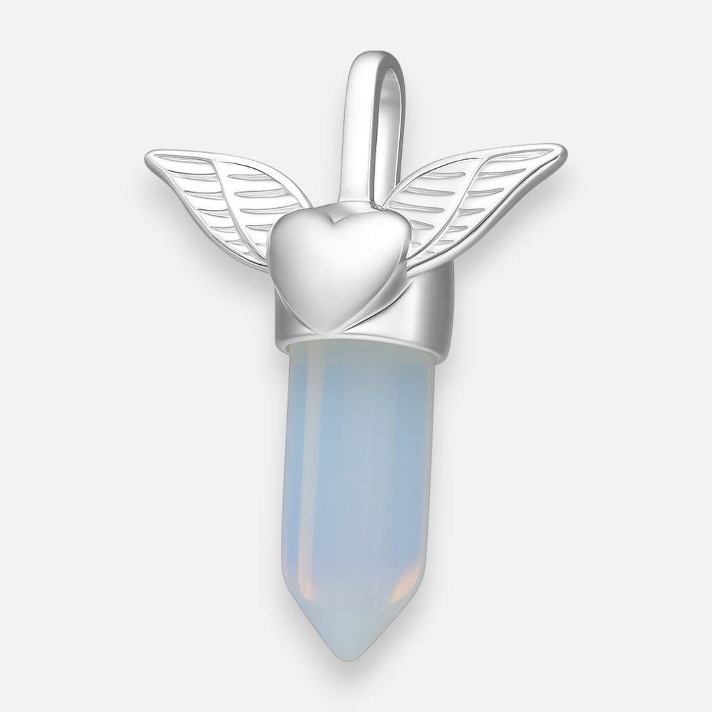 Colgante Corazón Detente Piedra Luna