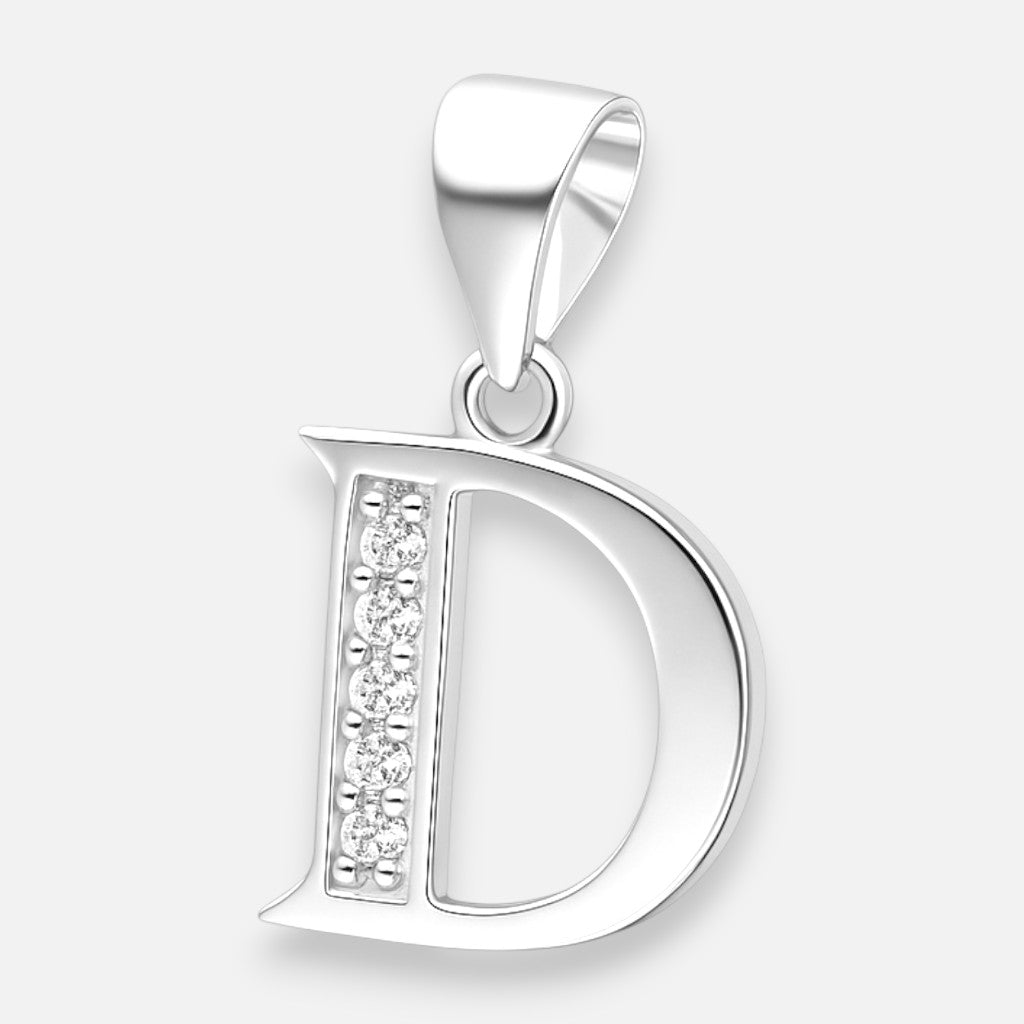 Colgante Letra D con Circones
