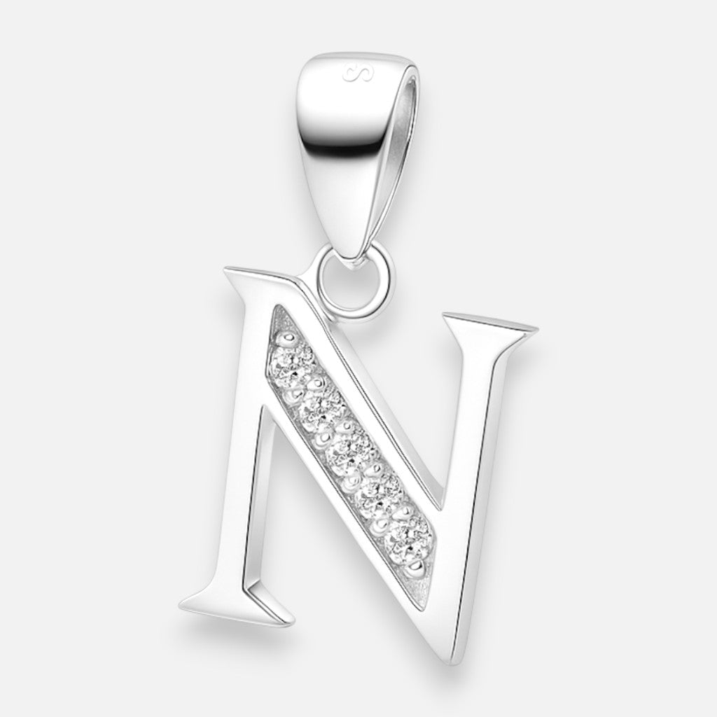Colgante Letra N con Circones