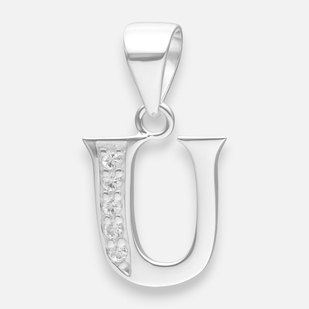 Colgante Letra U con Circones