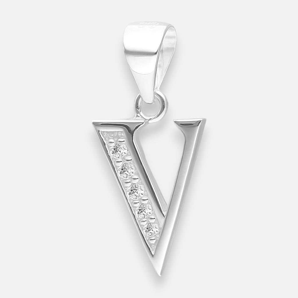 Colgante Letra V con Circones