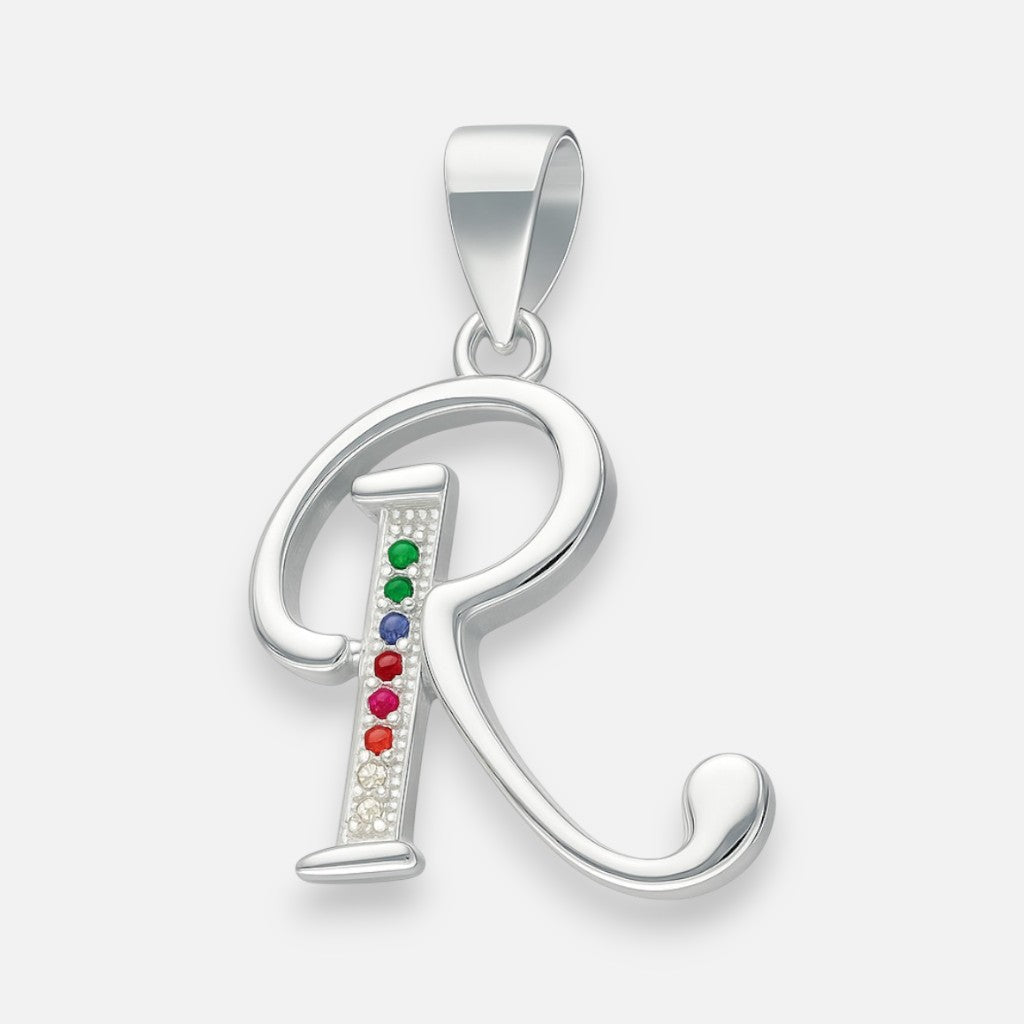 Colgante Letra R con Circones Multicolor
