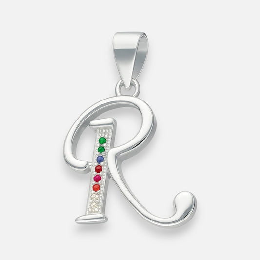 Colgante Letra R con Circones Multicolor