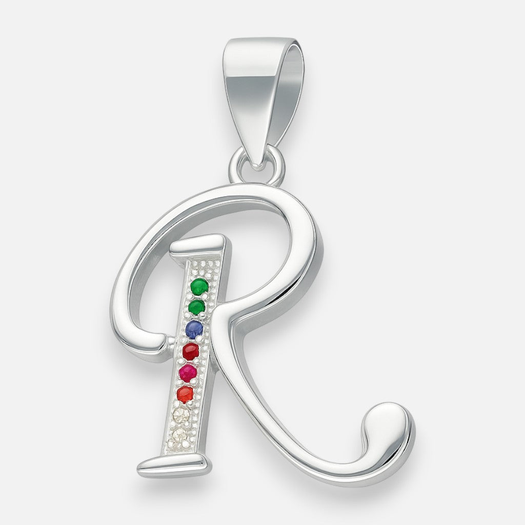 Colgante Letra R con Circones Multicolor