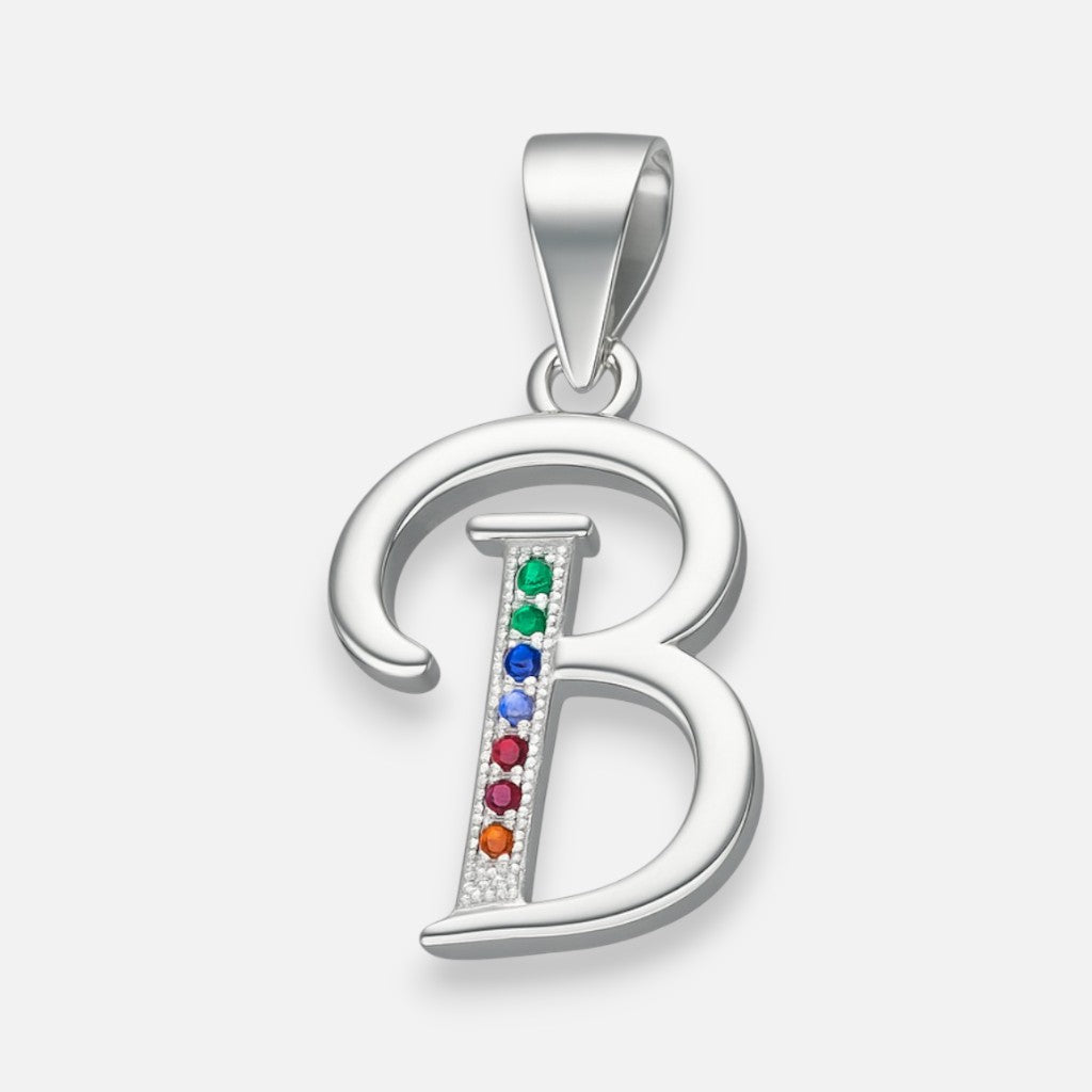 Colgante Letra B con Circones Multicolor