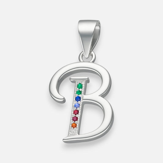 Colgante Letra B con Circones Multicolor