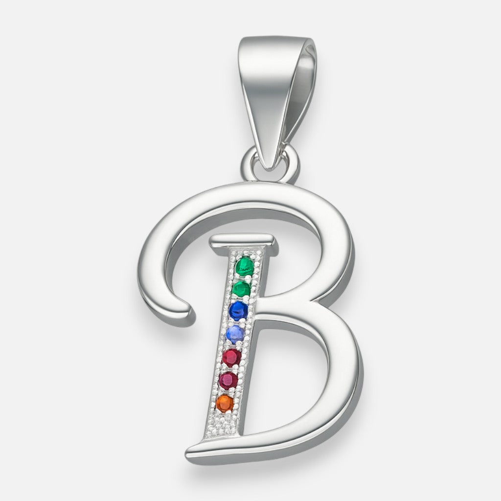 Colgante Letra B con Circones Multicolor