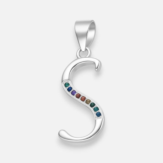 Colgante Letra S con Circones Multicolor