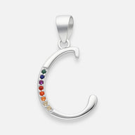 Colgante Letra C con Circones Multicolor