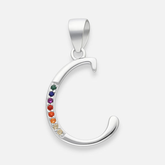 Colgante Letra C con Circones Multicolor