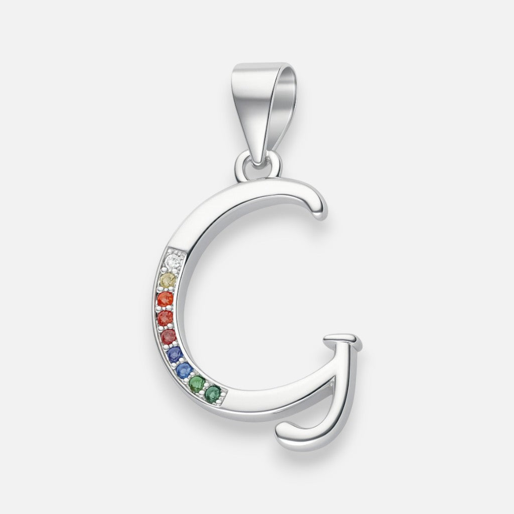 Colgante Letra G con Circones Multicolor