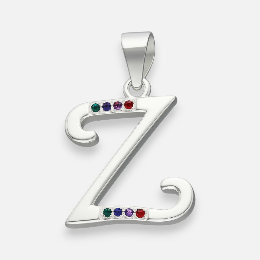 Colgante Letra Z con Circones Multicolor