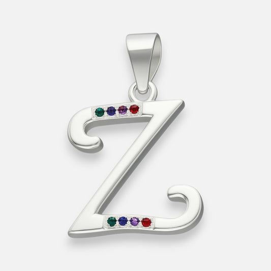 Colgante Letra Z con Circones Multicolor