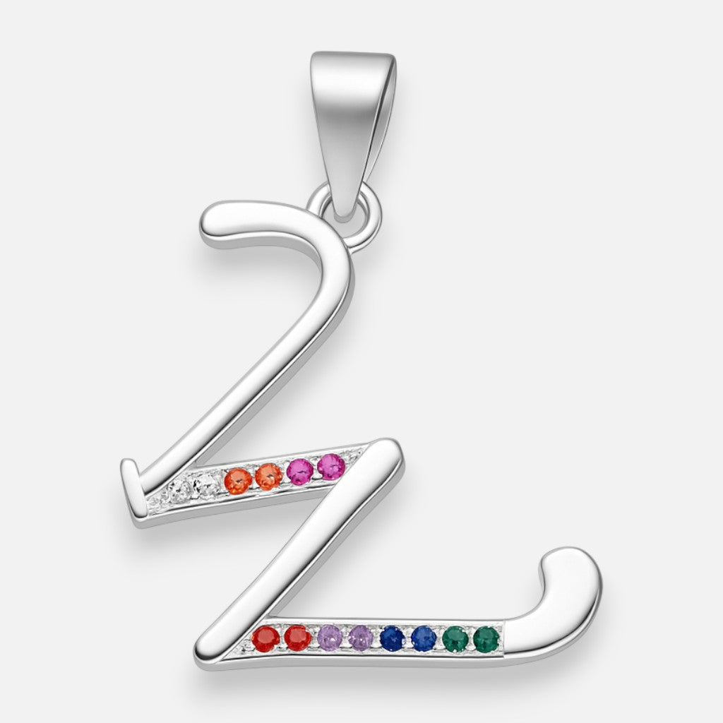 Colgante Letra W con Circones Multicolor
