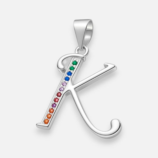Colgante Letra K con Circones Multicolor