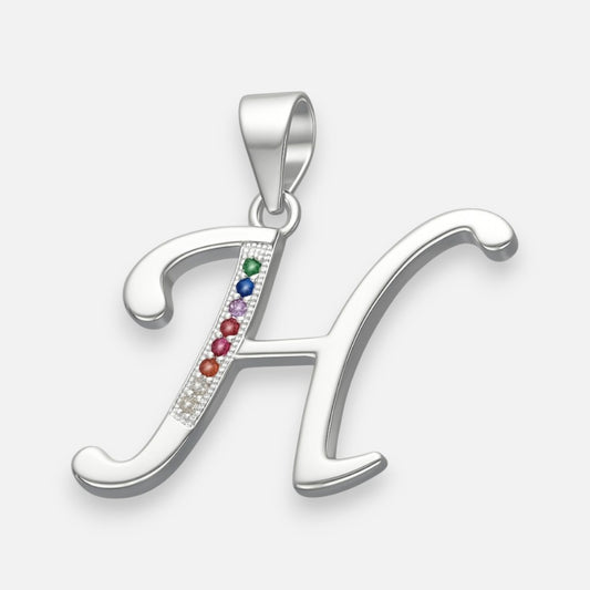Colgante Letra H con Circones Multicolor