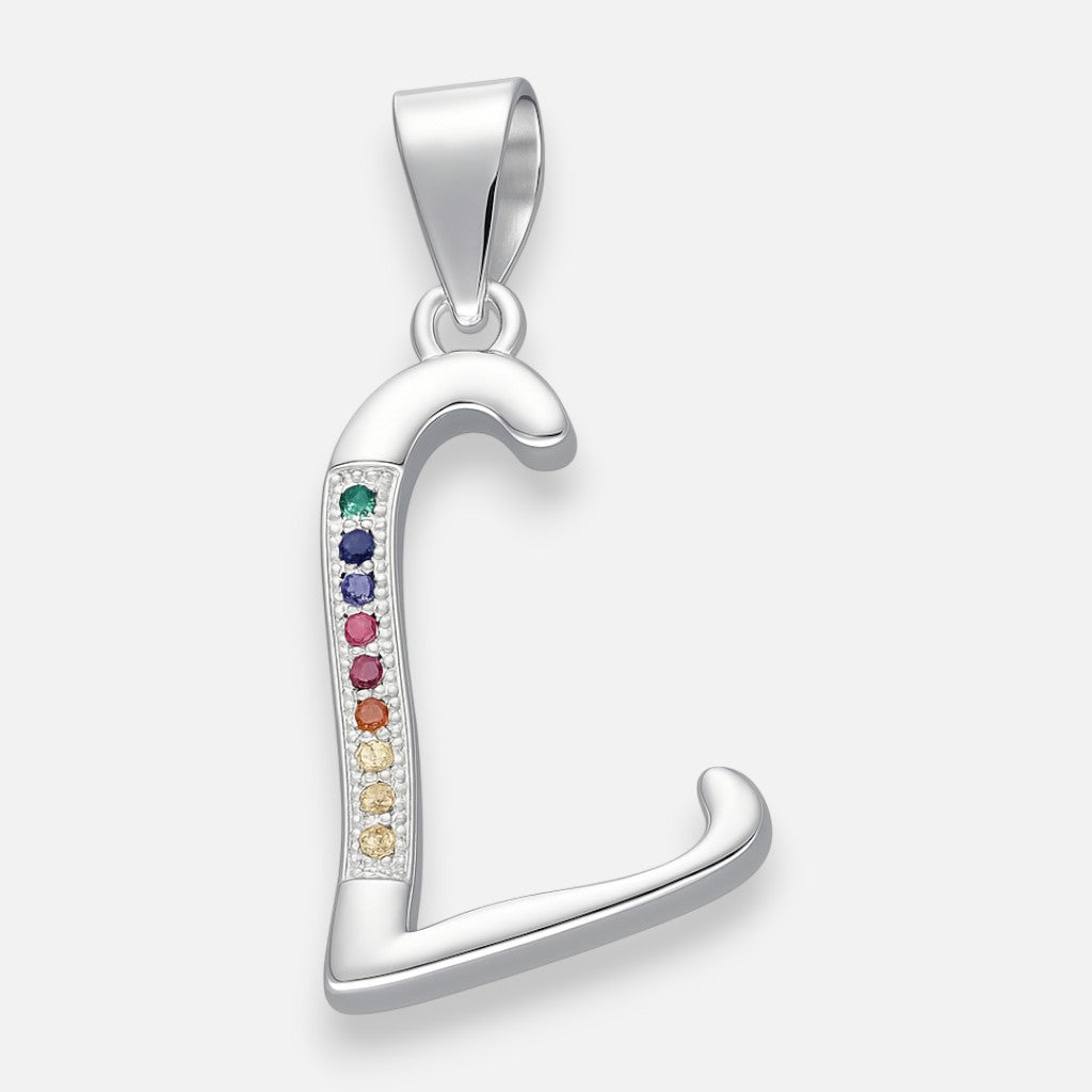 Colgante Letra L con Circones Multicolor