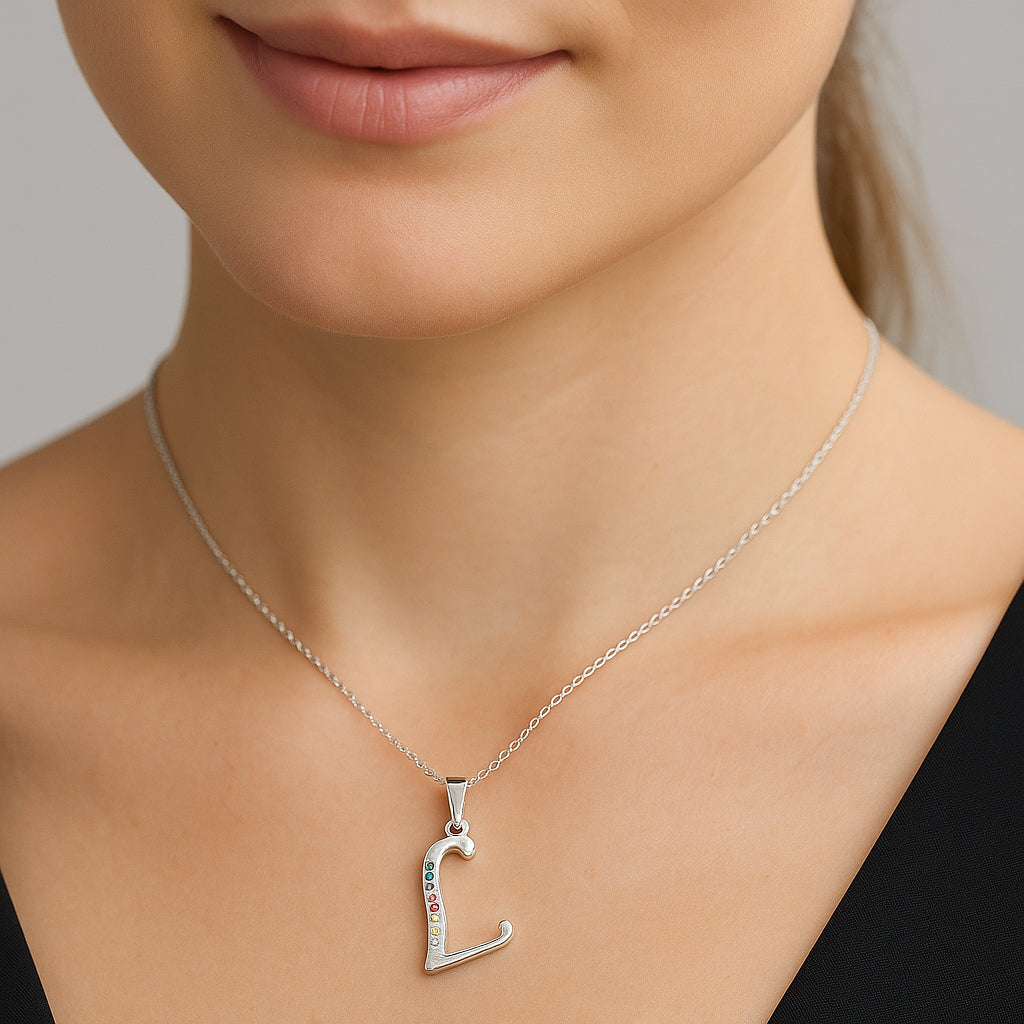 Colgante Letra L con Circones Multicolor