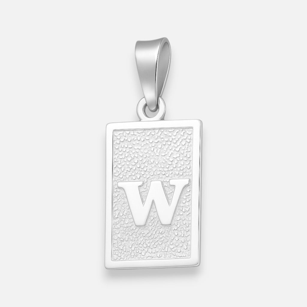 Colgante Placa Letra W