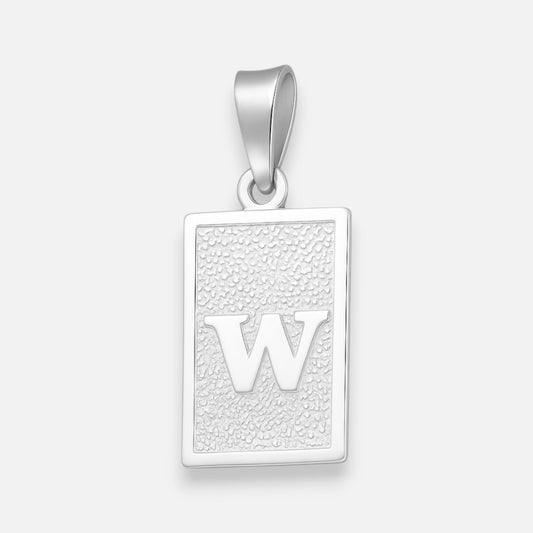 Colgante Placa Letra W