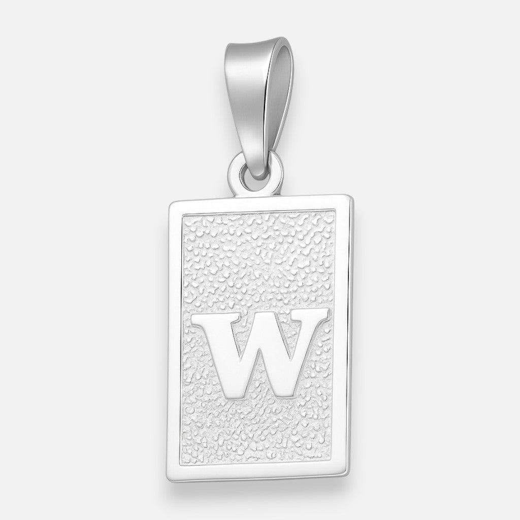 Colgante Placa Letra W
