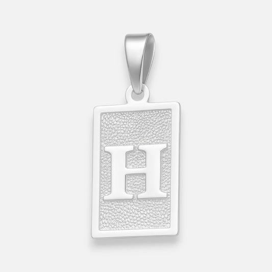 Colgante Placa Letra H