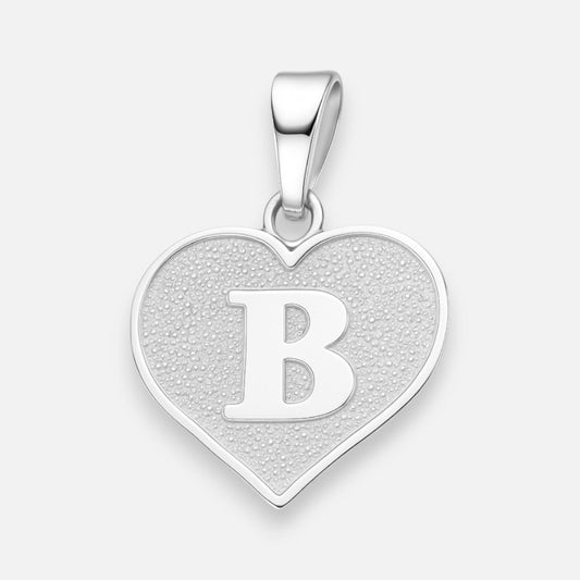 Colgante Corazón Letra B