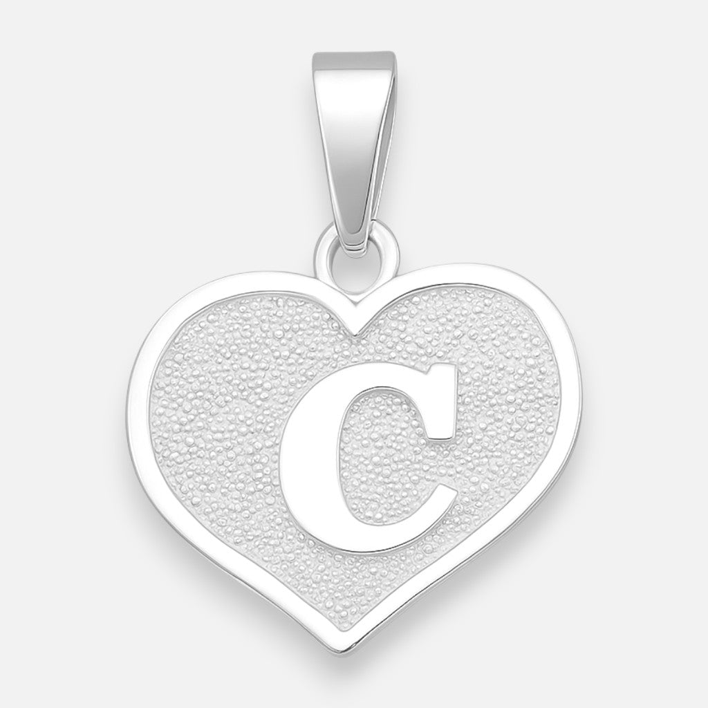 Colgante Corazón Letra C