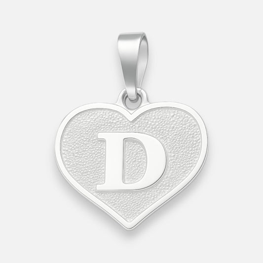 Colgante Corazón Letra D