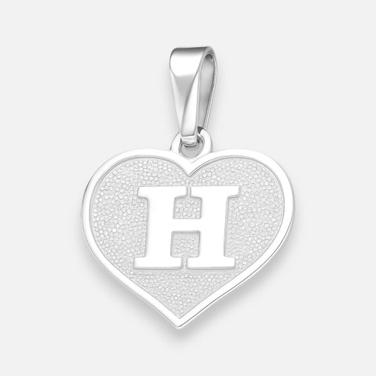 Colgante Corazón Letra H