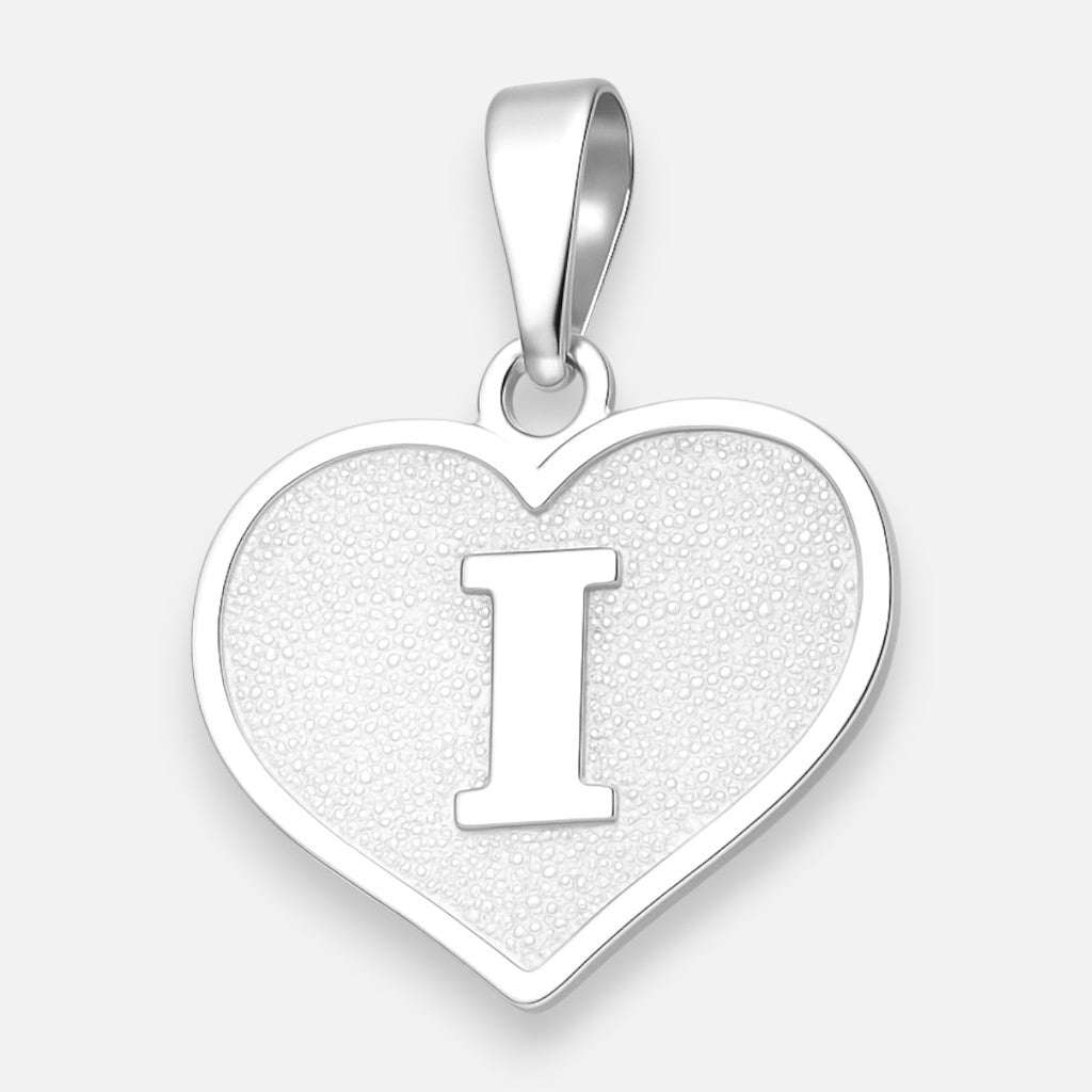 Colgante Corazón Letra I