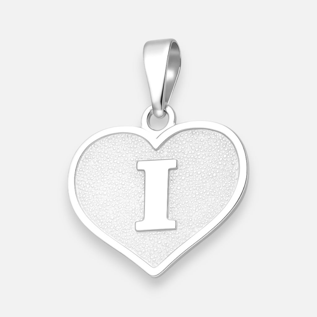 Colgante Corazón Letra I