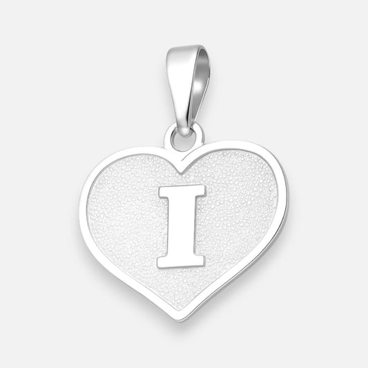 Colgante Corazón Letra I