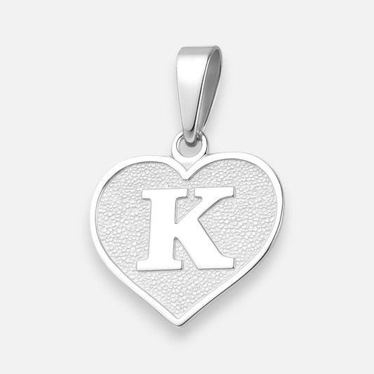 Colgante Corazón Letra K