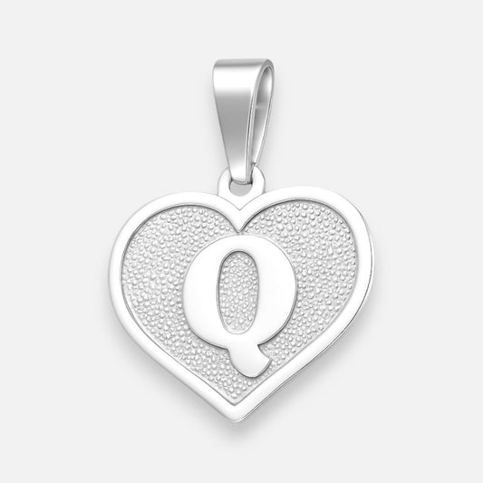 Colgante Corazón Letra Q