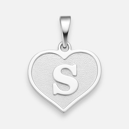 Colgante Corazón Letra S