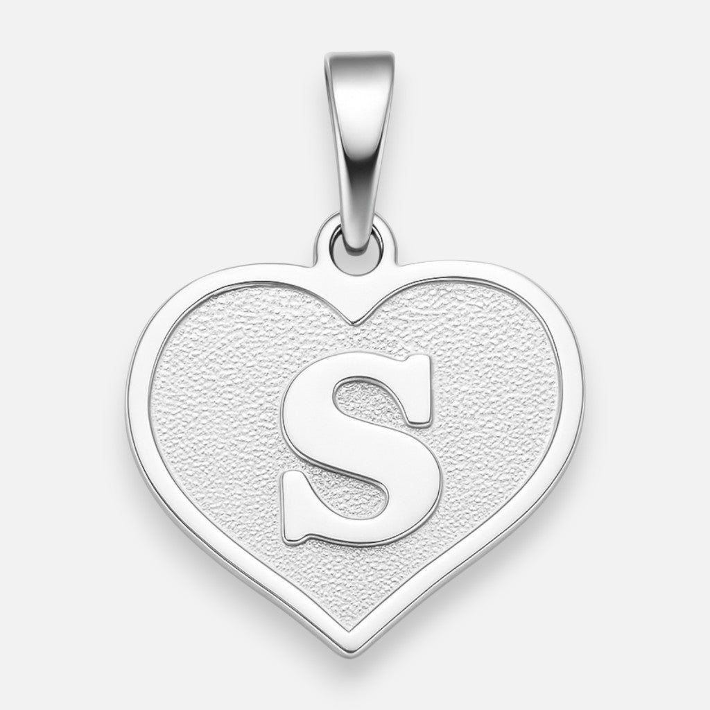 Colgante Corazón Letra S