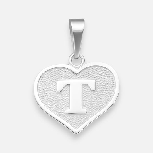 Colgante Corazón Letra T