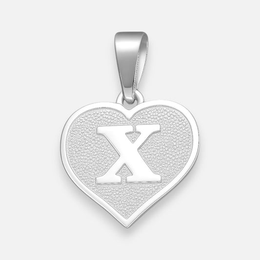 Colgante Corazón Letra X