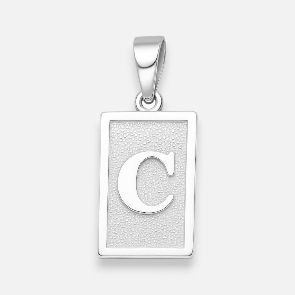 Colgante Placa Letra C
